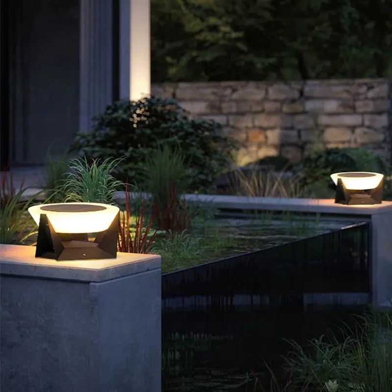 Solar Garden Floor Lamp | Stainless Steel, IP65 Weatherproof