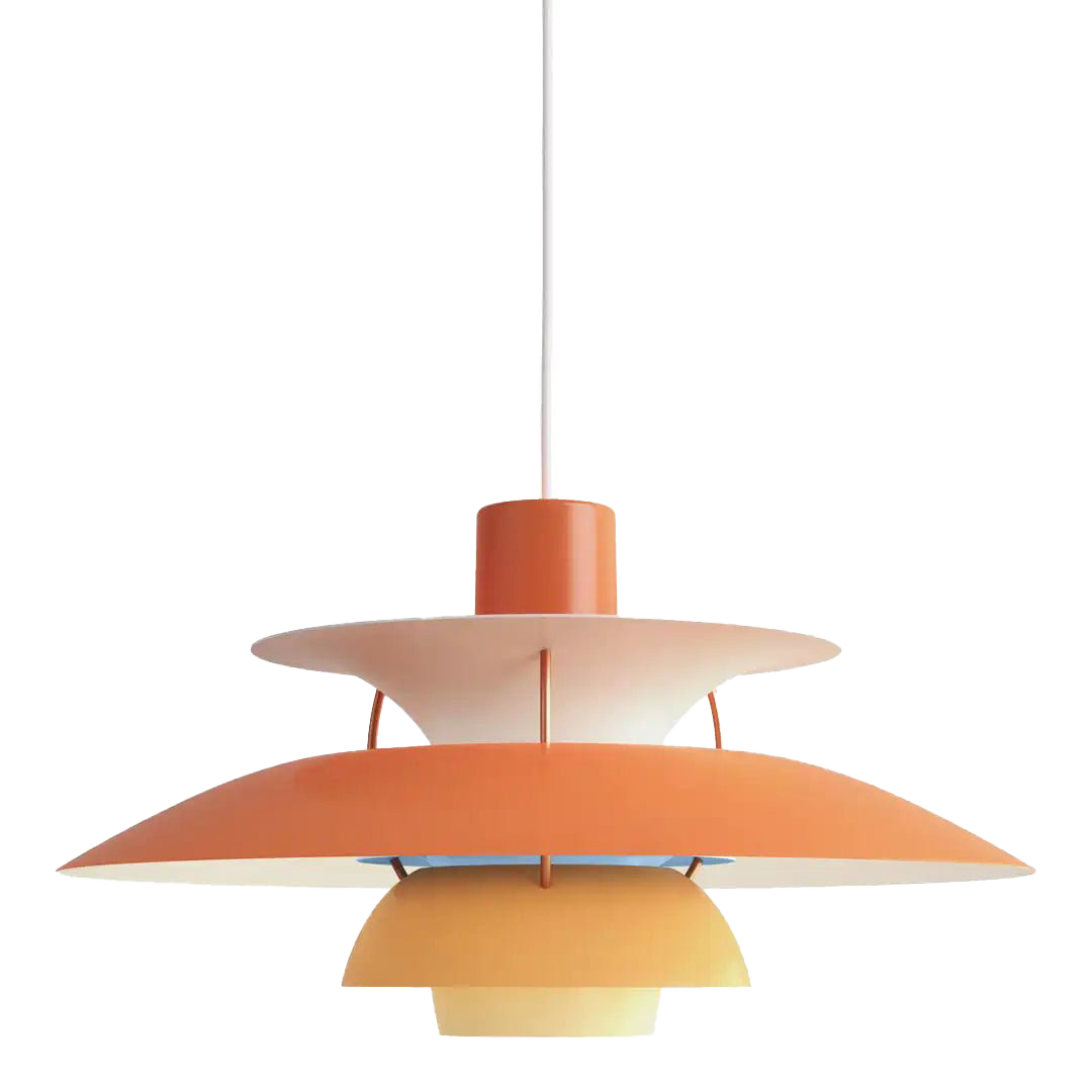 Round Flat LED Pendant Light | Scandinavian Metal, Dimmable E27