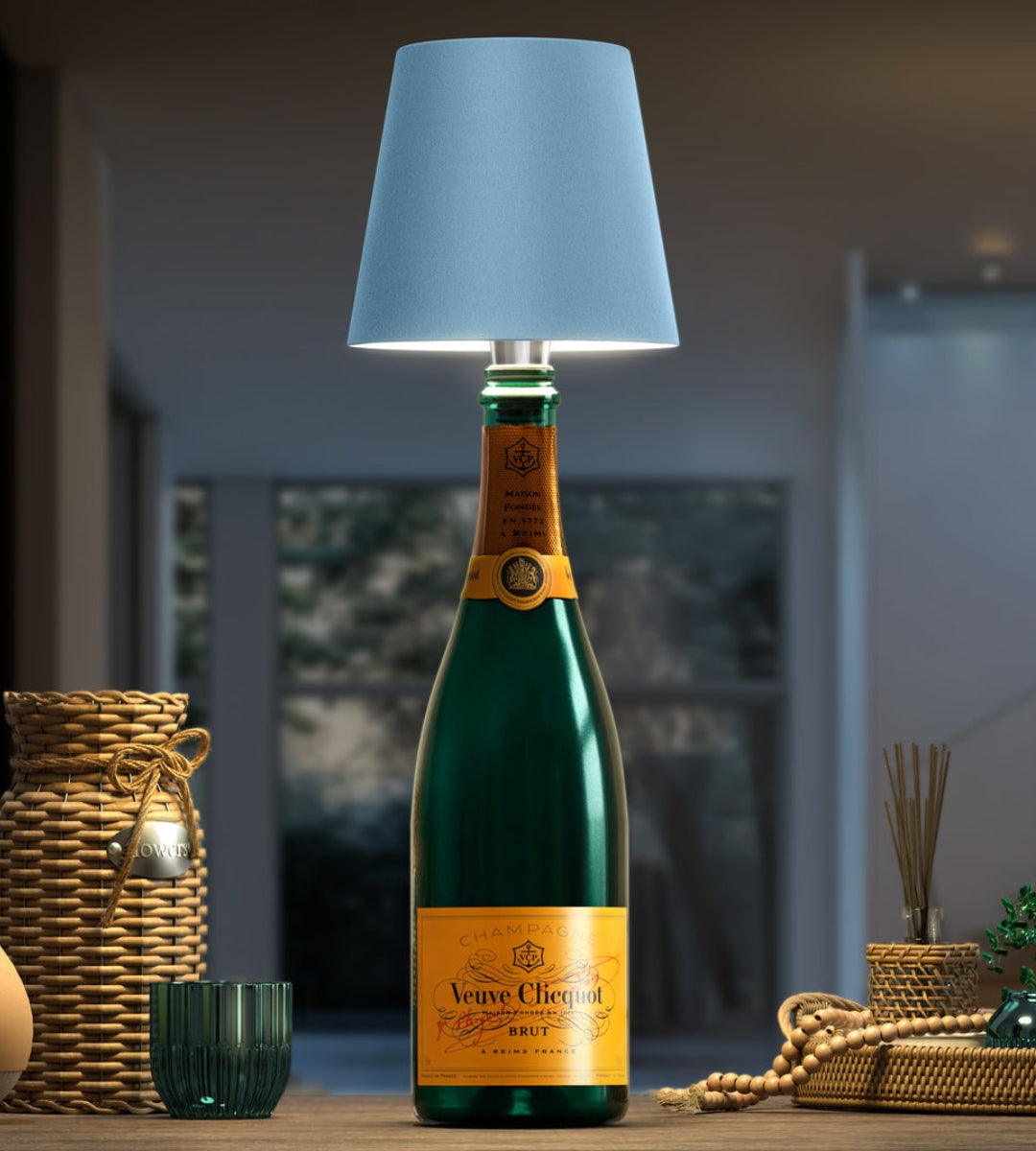 Bottle Table Lamp | Wireless Rechargeable, Dimmable LED