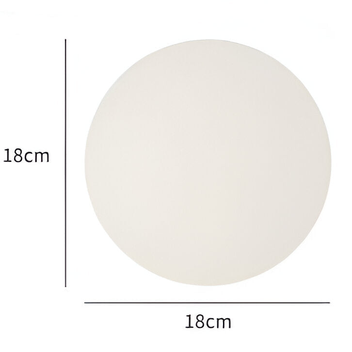 Round Frosted Glass Wall Light | Minimalist Japandi, 4 Sizes