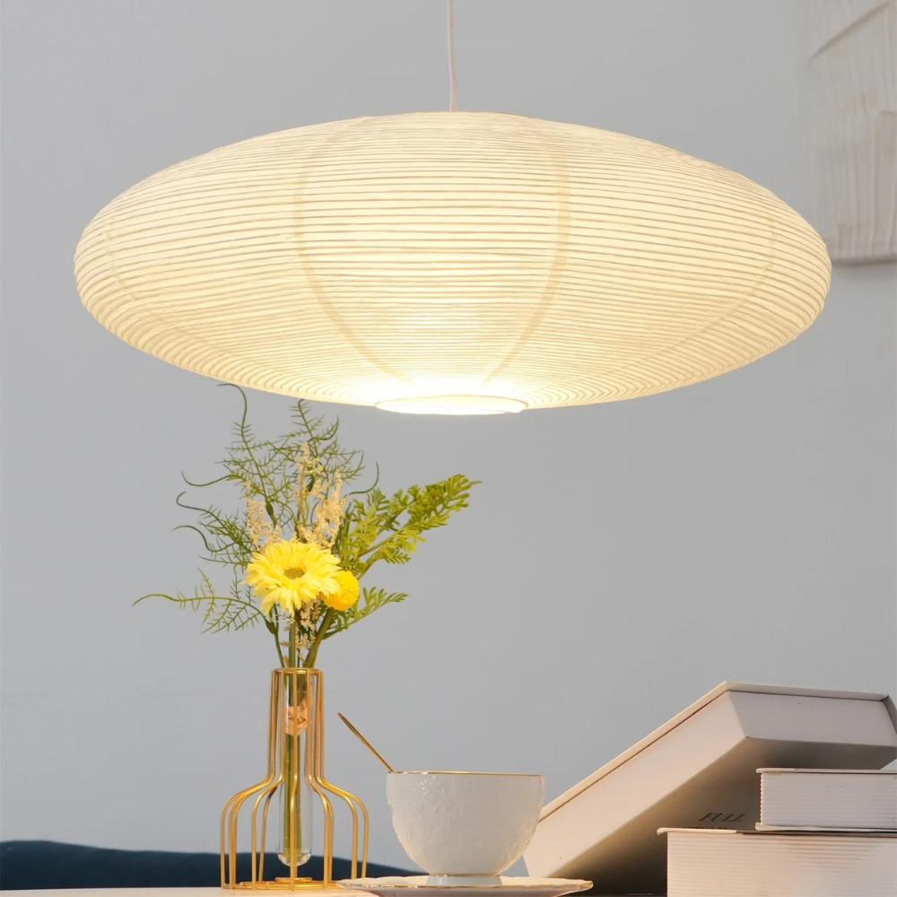 Mist Shard Paper Pendant Light | Japandi Style, Mulberry Paper