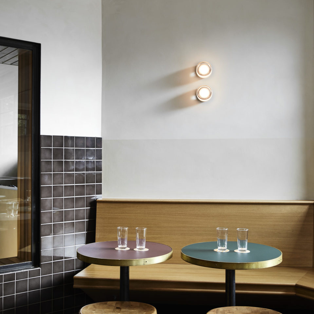 Dimple Glass Wall Sconce | Dusk-to-Dawn Sensor, 3000K Warm White