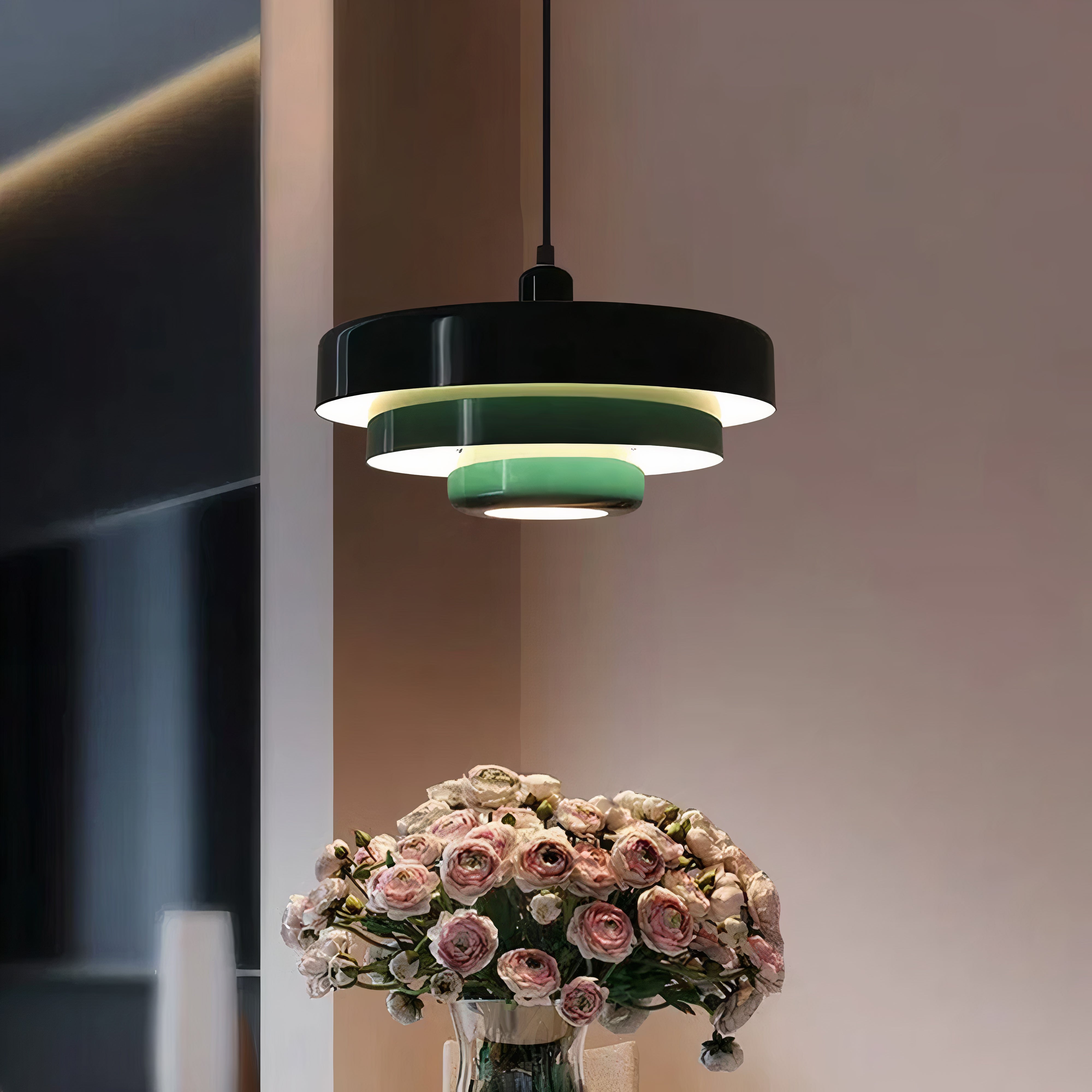 Round Metal Ceiling Light | Scandinavian Style, E27