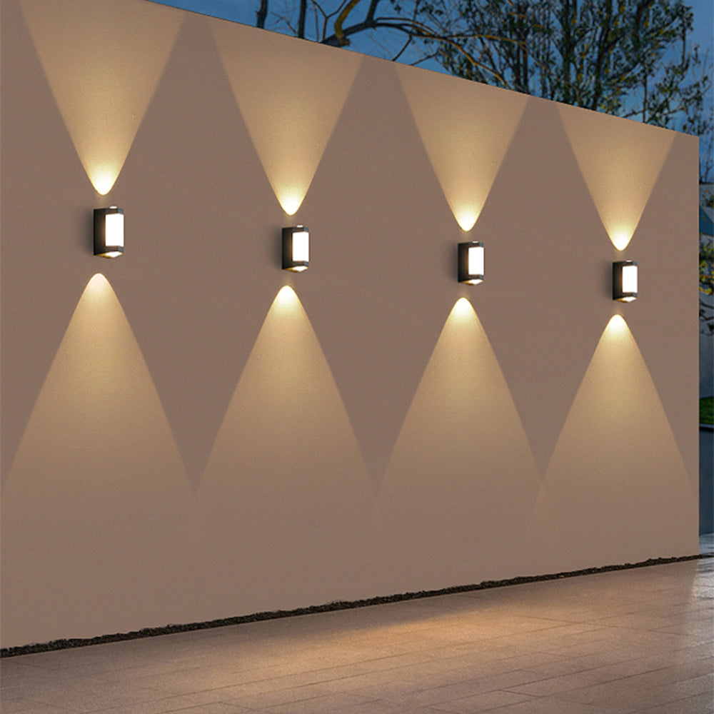 Outdoor Up Down Wall Light | Nordic Minimalist, 3000K Warm White