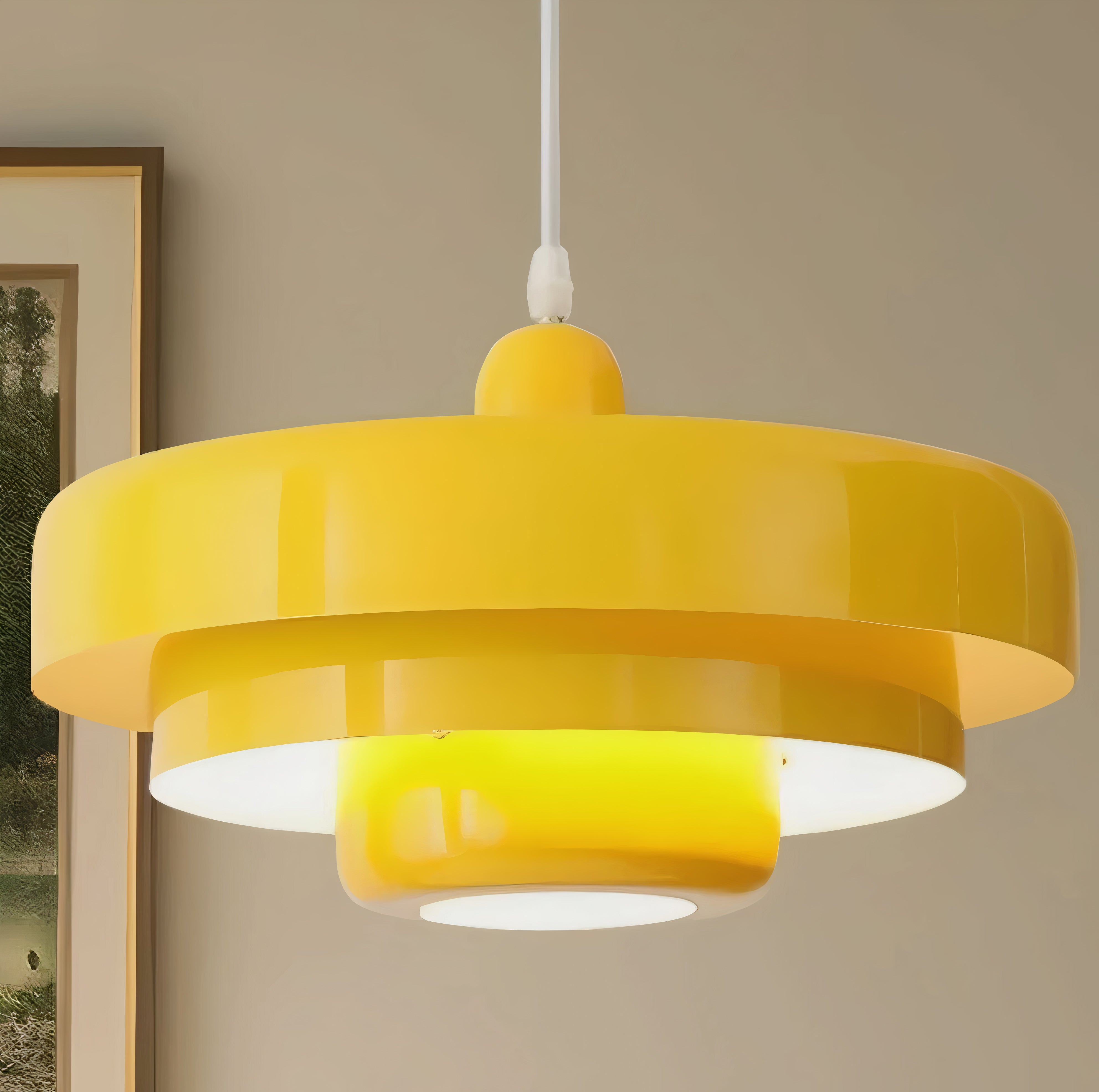 Round Metal Ceiling Light | Scandinavian Style, E27
