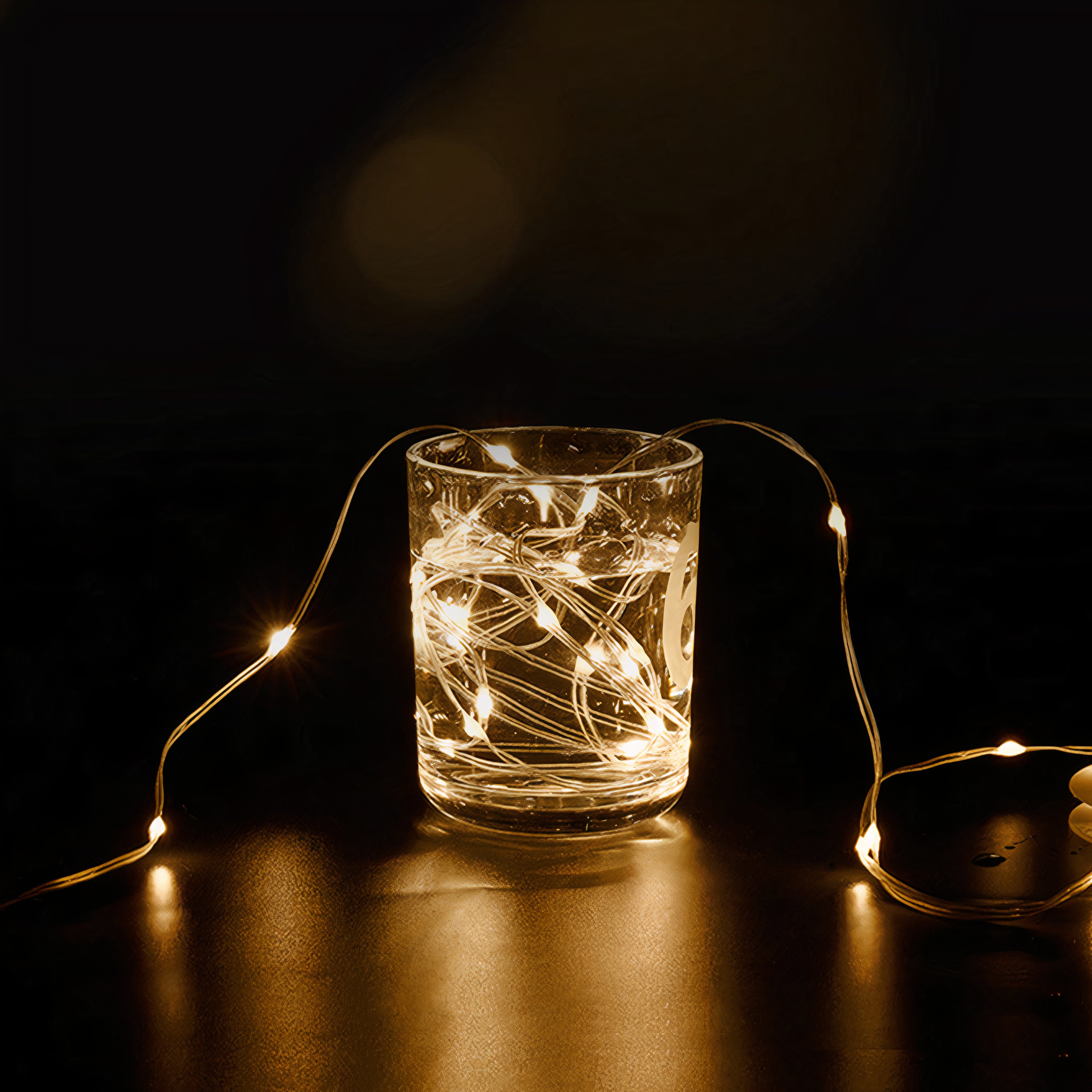 Retractable LED String Lights with Lantern | 2-in-1, USB-C Rechargeable