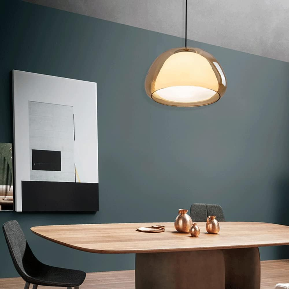 Round Glass Pendant Light | Minimalist Design, E27
