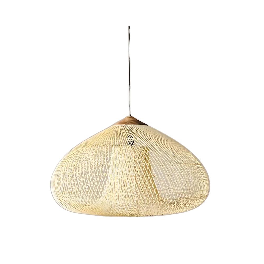 Handwoven Rattan Pendant Light | Japandi Style, E27