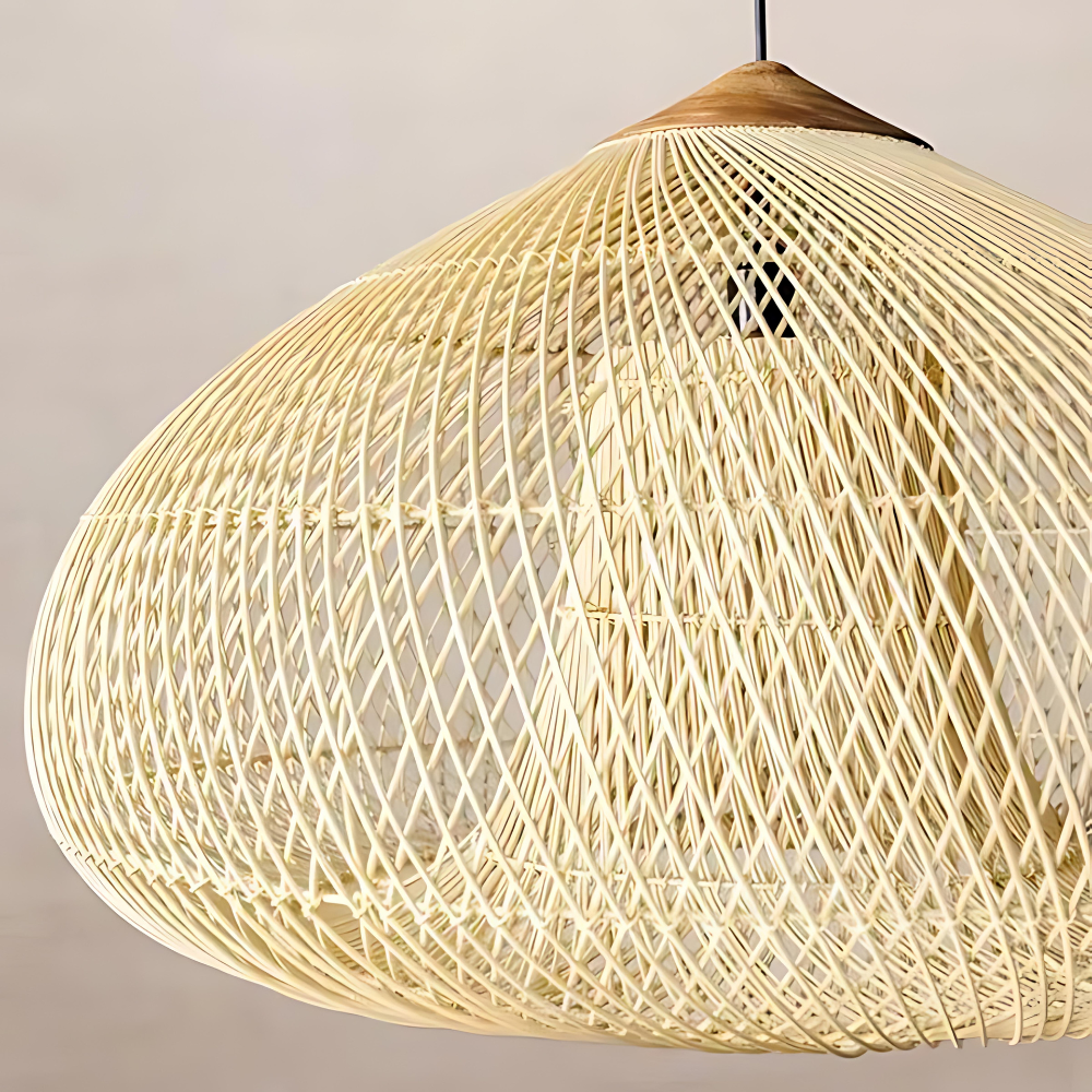 Rattan Pendant Light | Handwoven Boho, E27 Natural Fibre