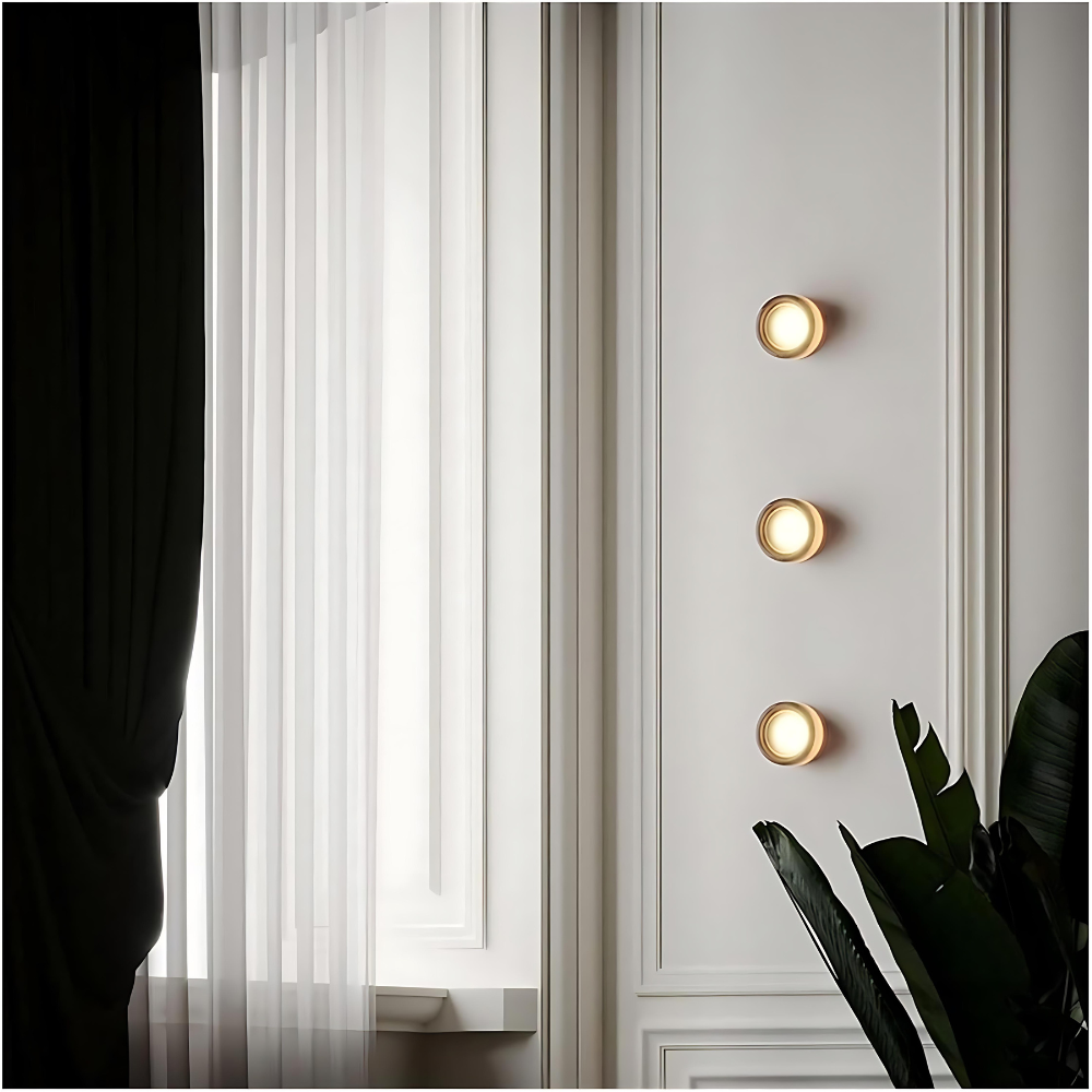 Dimple Glass Wall Sconce | Dusk-to-Dawn Sensor, 3000K Warm White