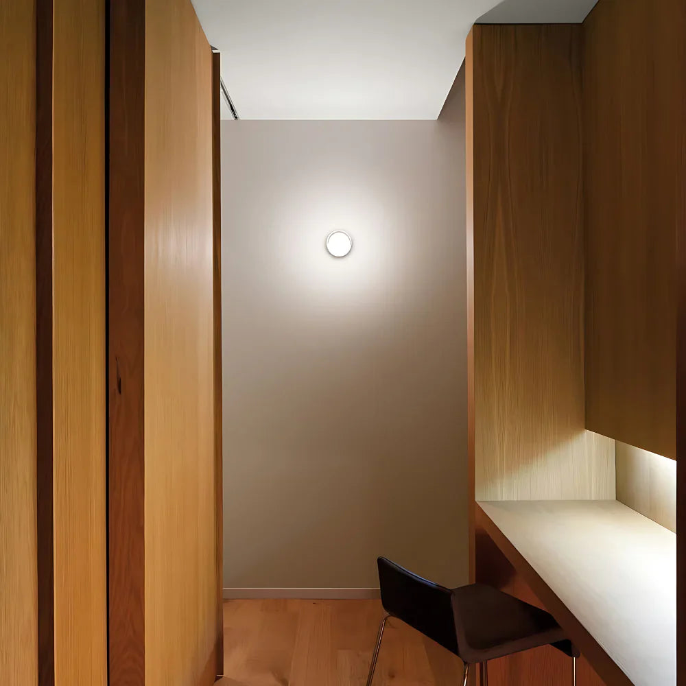 Dimple Glass Wall Sconce | Dusk-to-Dawn Sensor, 3000K Warm White