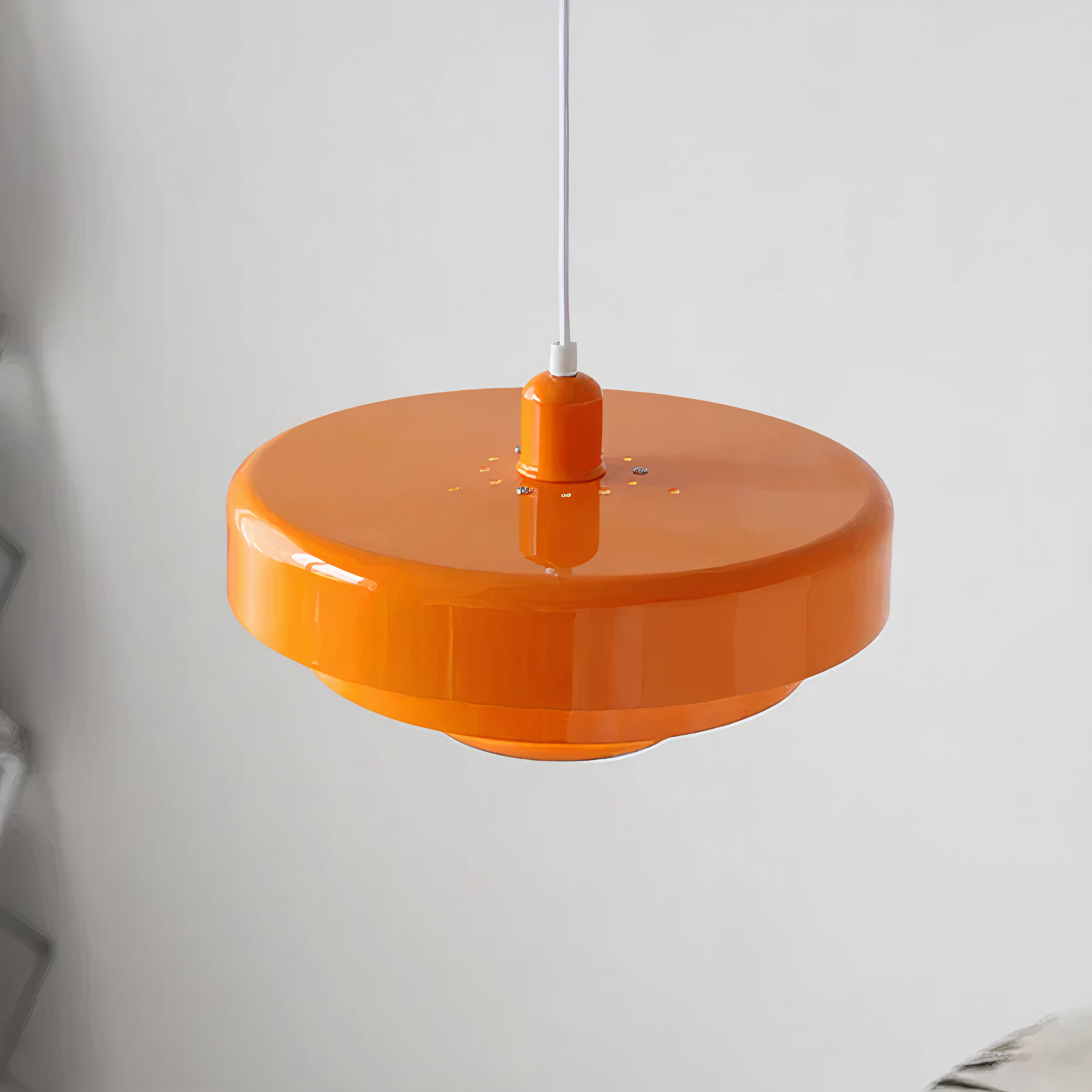 Round Metal Ceiling Light | Scandinavian Style, E27