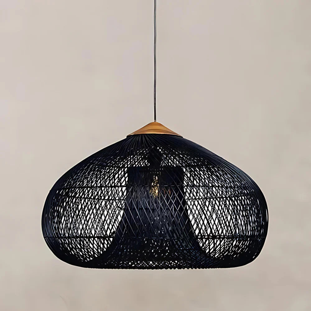 Rattan Pendant Light | Handwoven Boho, E27 Natural Fibre