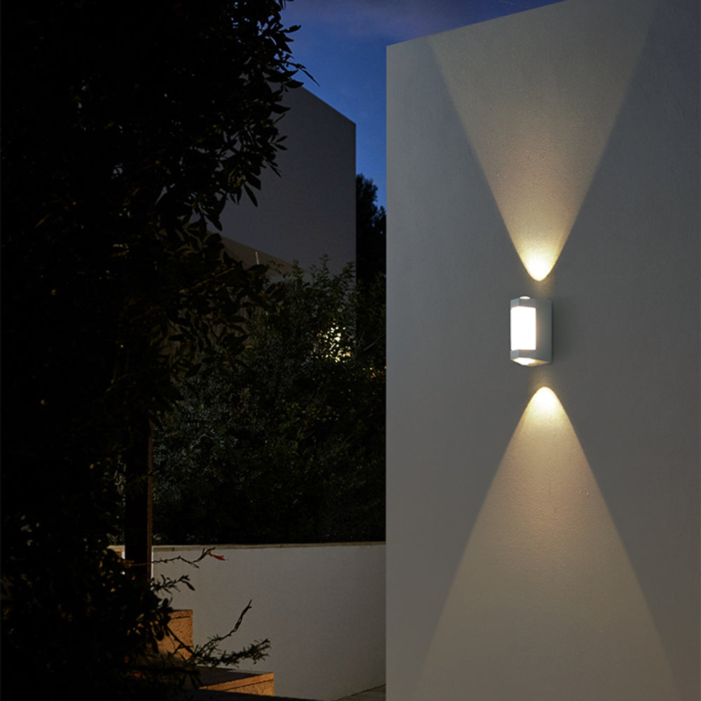 Outdoor Up Down Wall Light | Nordic Minimalist, 3000K Warm White