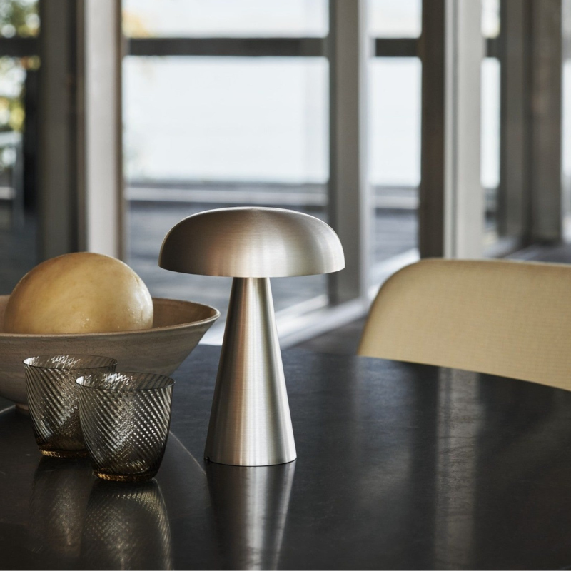 Wireless LED Table Lamp | Dimmable, Touch Control Metal Design