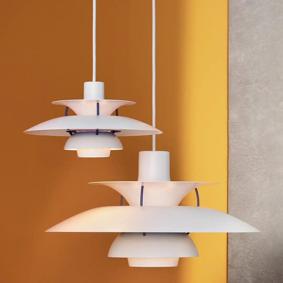 Round Flat LED Pendant Light | Scandinavian Metal, Dimmable E27