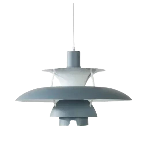 Round Flat LED Pendant Light | Scandinavian Metal, Dimmable E27