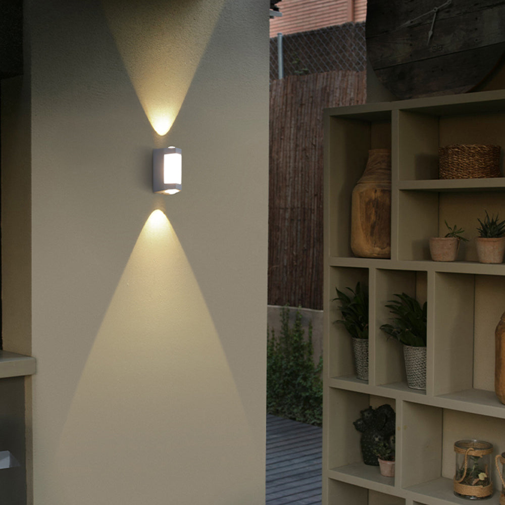 Outdoor Up Down Wall Light | Nordic Minimalist, 3000K Warm White