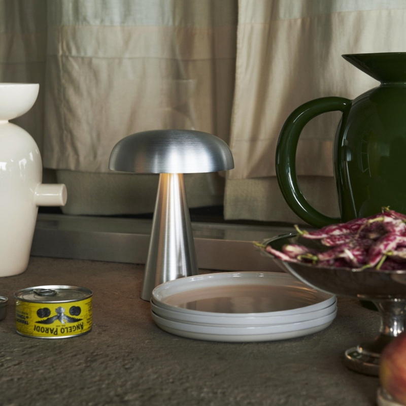 Wireless LED Table Lamp | Dimmable, Touch Control Metal Design