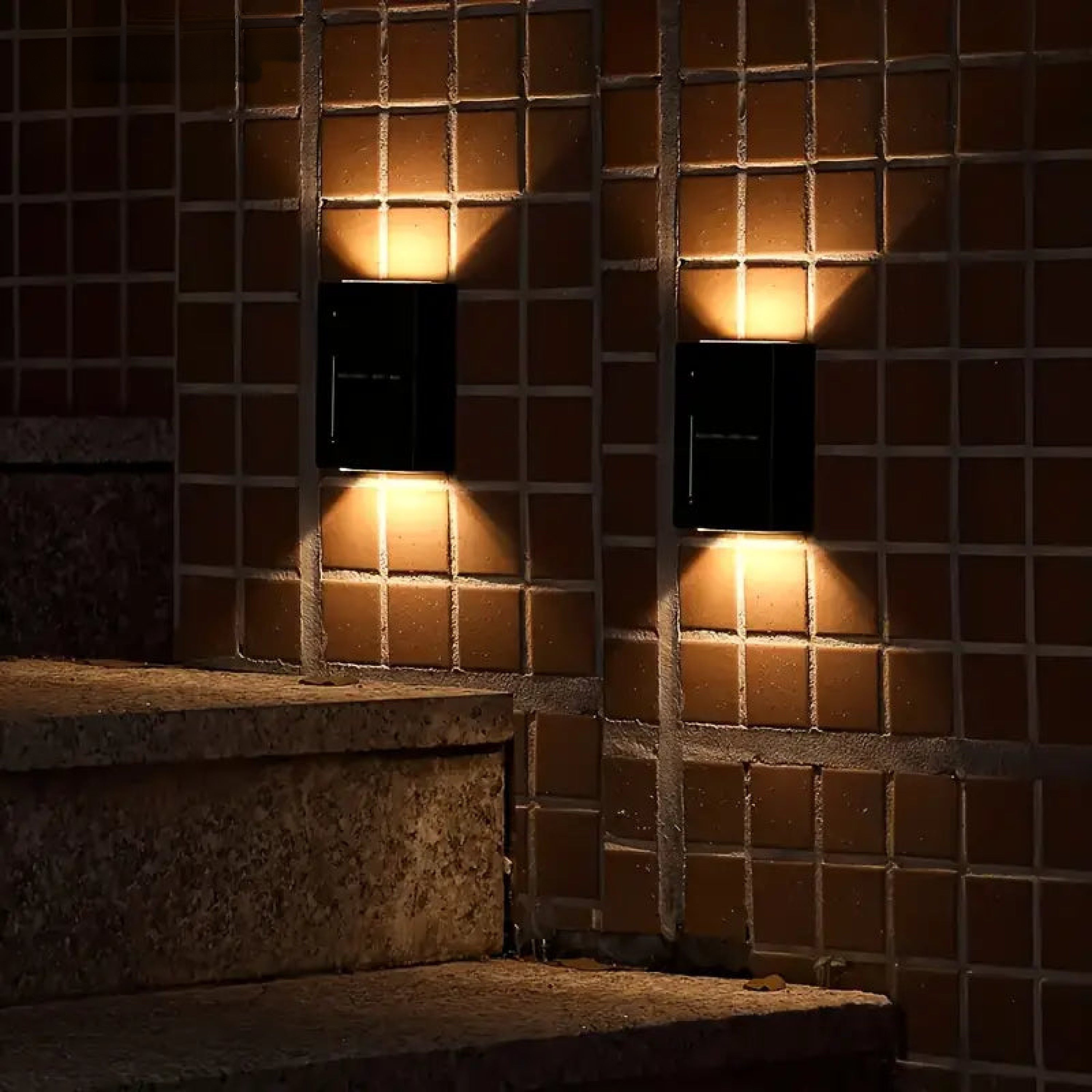 Solar Wall Sconce | Up & Down Light, IP65 Weatherproof