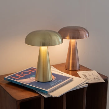 Wireless LED Table Lamp | Dimmable, Touch Control Metal Design