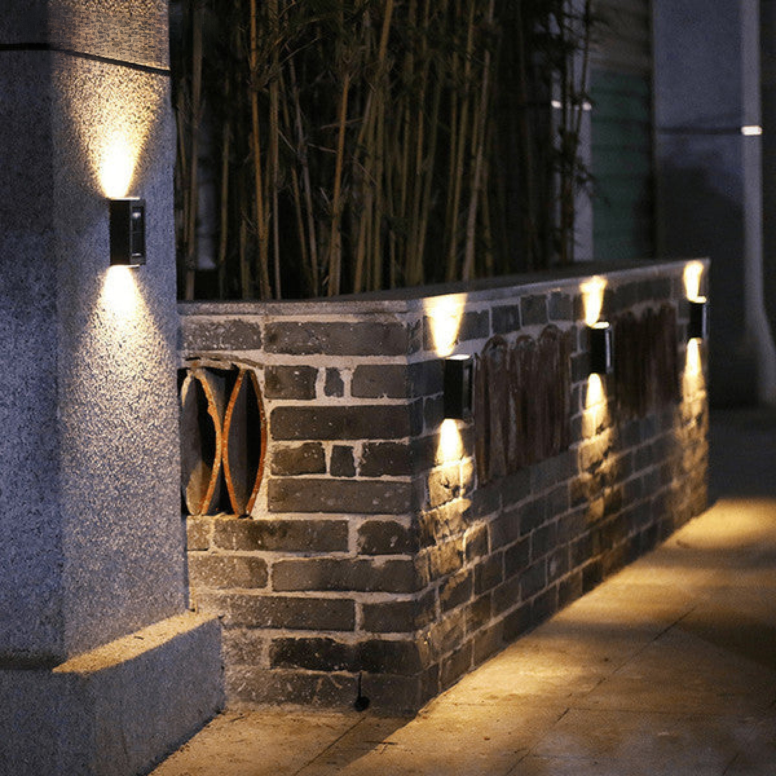 Solar Wall Sconce | Up & Down Light, IP65 Weatherproof