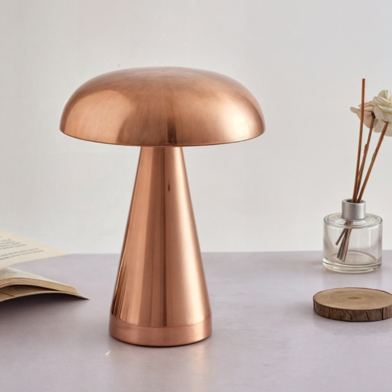 Wireless LED Table Lamp | Dimmable, Touch Control Metal Design