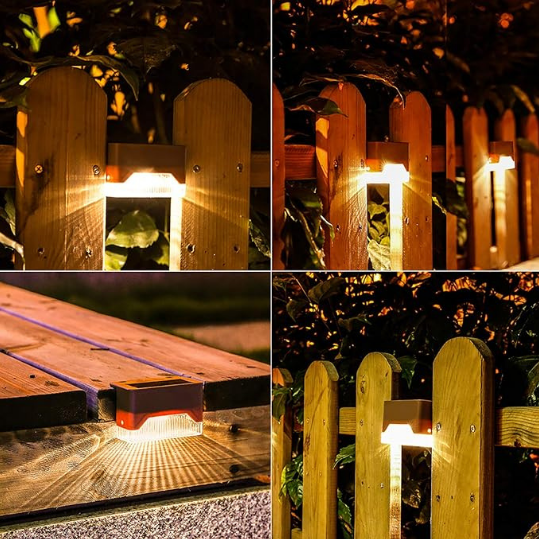 Solar Garden Wall Lights | Set of 5, IP65 Weatherproof