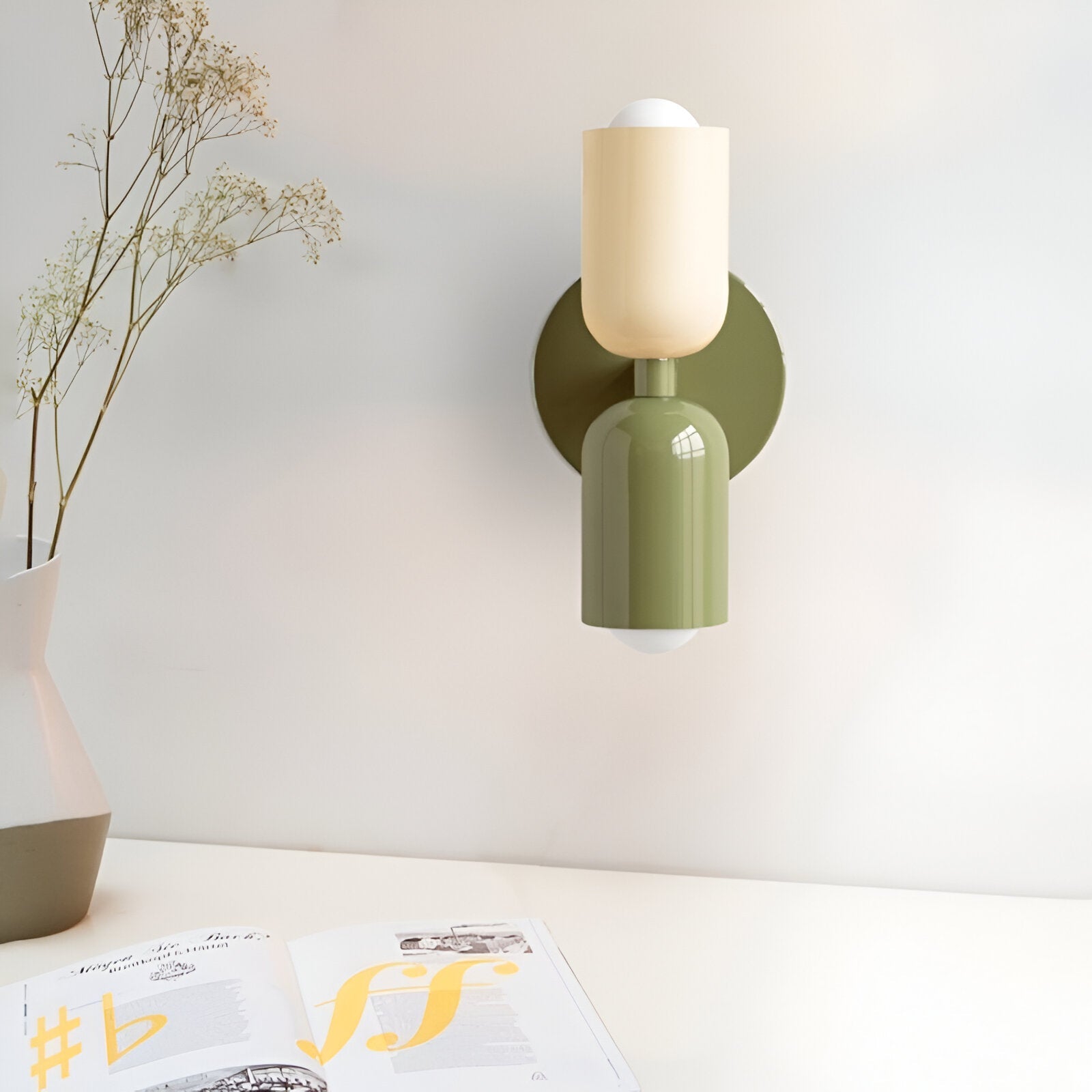 Double Head Iron Wall Sconce | Nordic Style, Up-Down Light