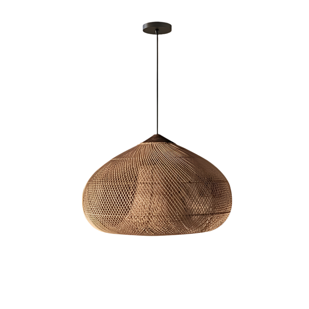 Rattan Pendant Light | Handwoven Boho, E27 Natural Fibre