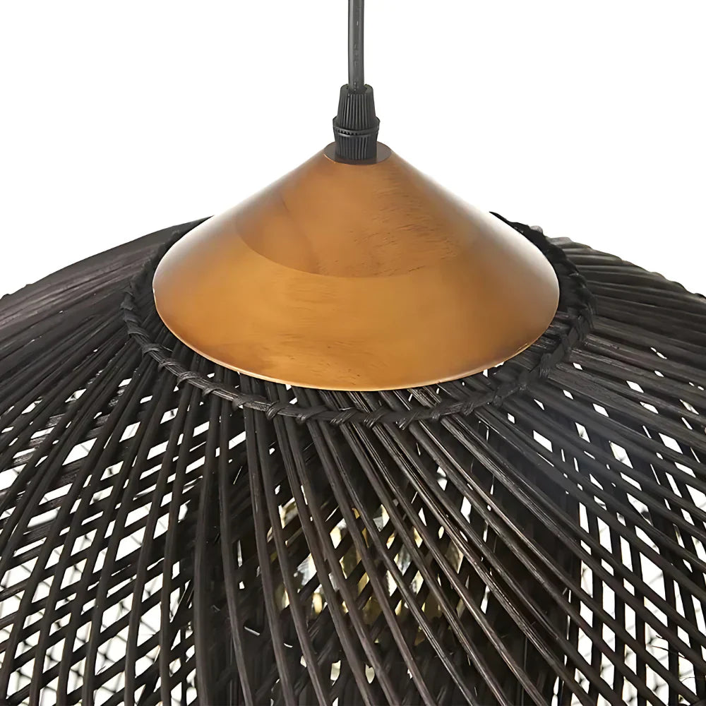 Rattan Pendant Light | Handwoven Boho, E27 Natural Fibre