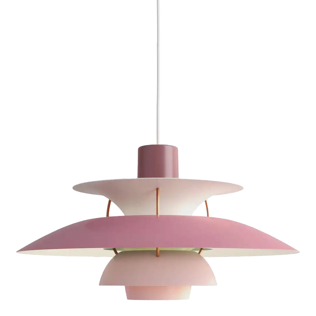 Round Flat LED Pendant Light | Scandinavian Metal, Dimmable E27
