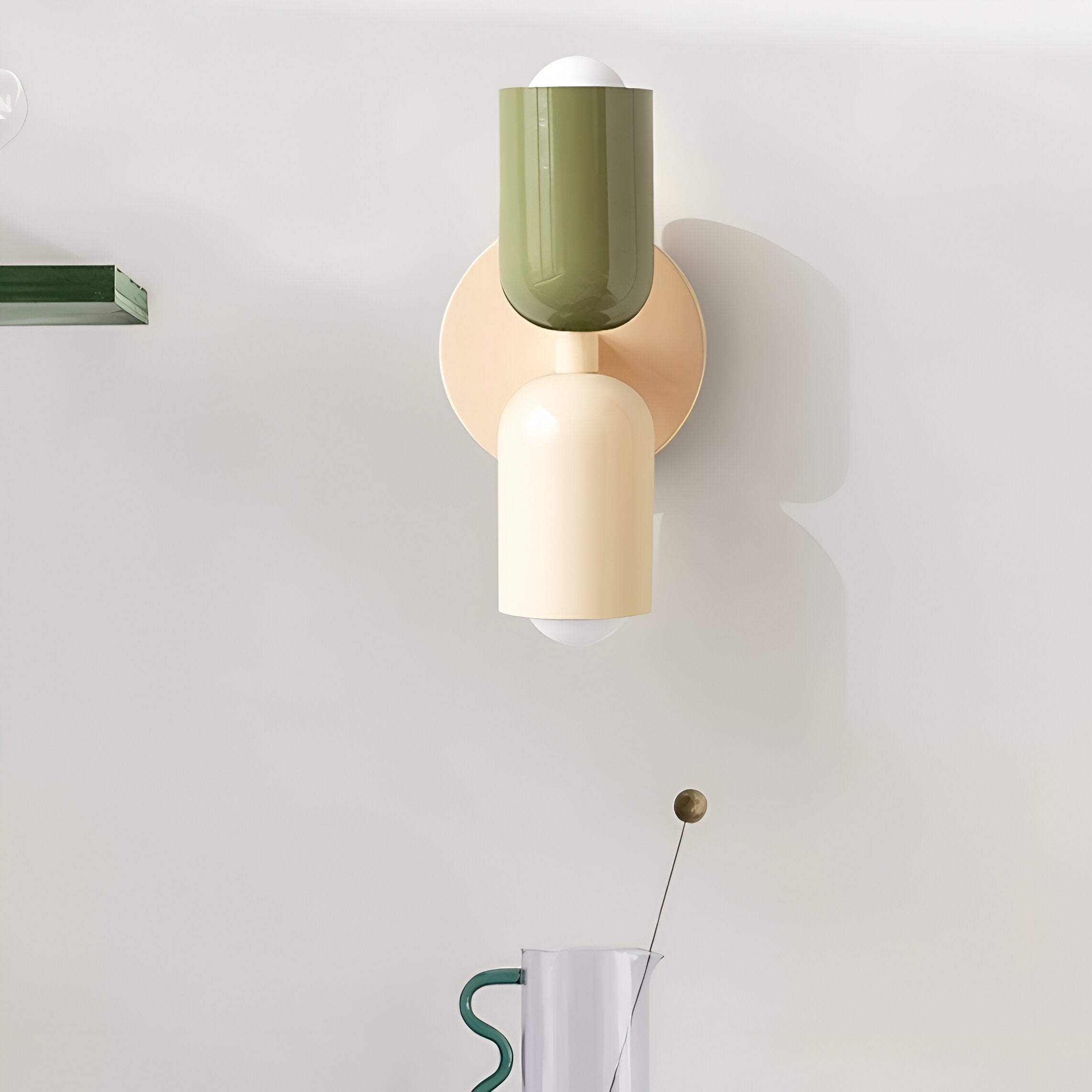 Double Head Iron Wall Sconce | Nordic Style, Up-Down Light