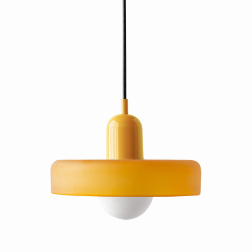 Bauhaus Glass Pendant Light | Leaded Glass, Two Sizes