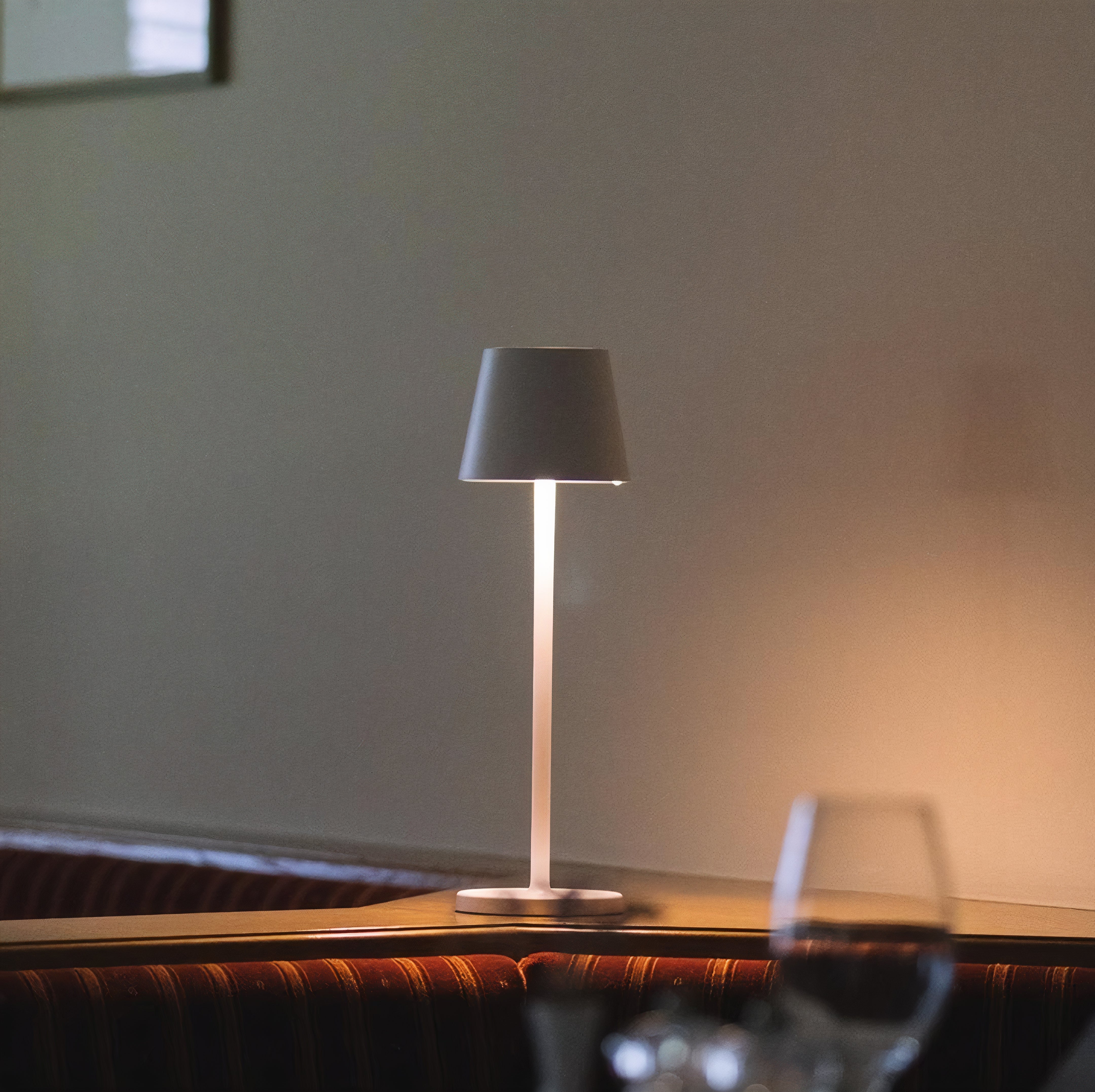 Wireless LED Table Lamp | Dimmable Metal Design, IP54 Rated
