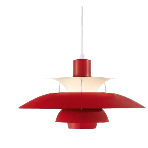 Round Flat LED Pendant Light | Scandinavian Metal, Dimmable E27