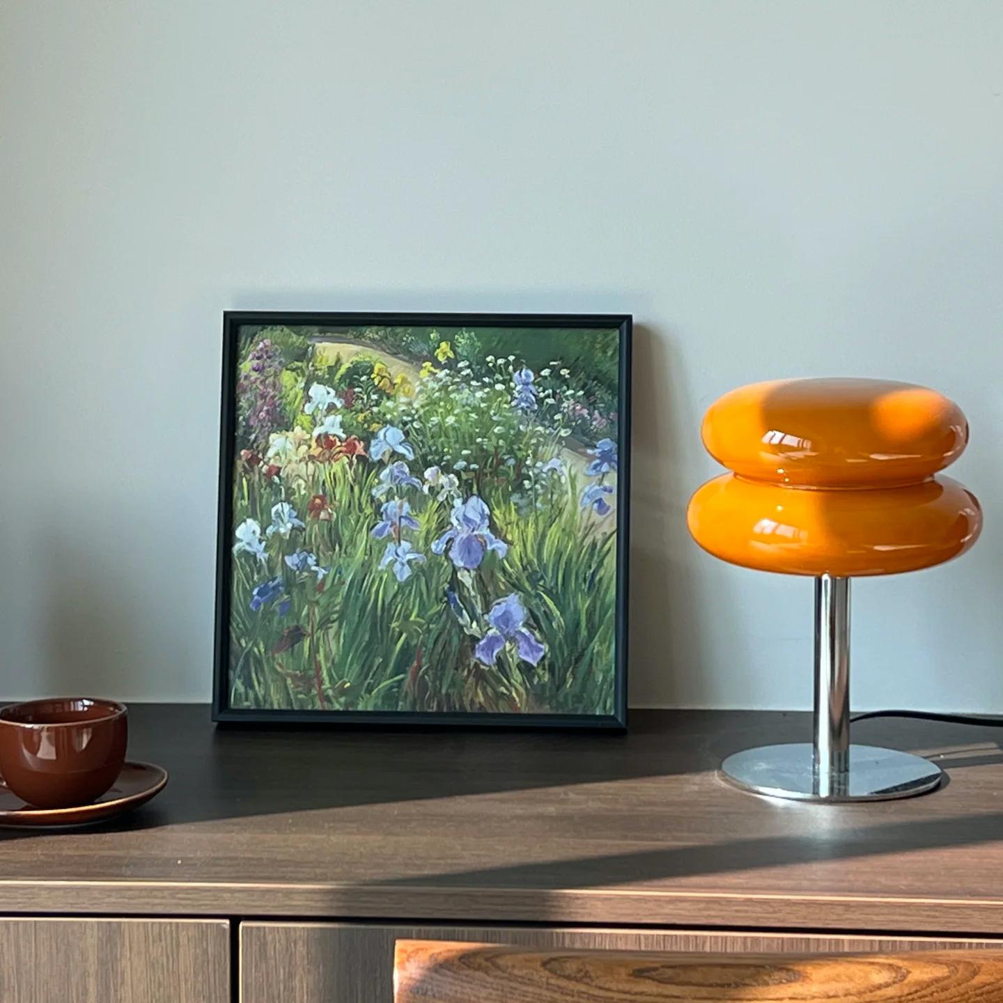 Cloud Glass Table Lamp | Retro G9 Design, Chrome Base