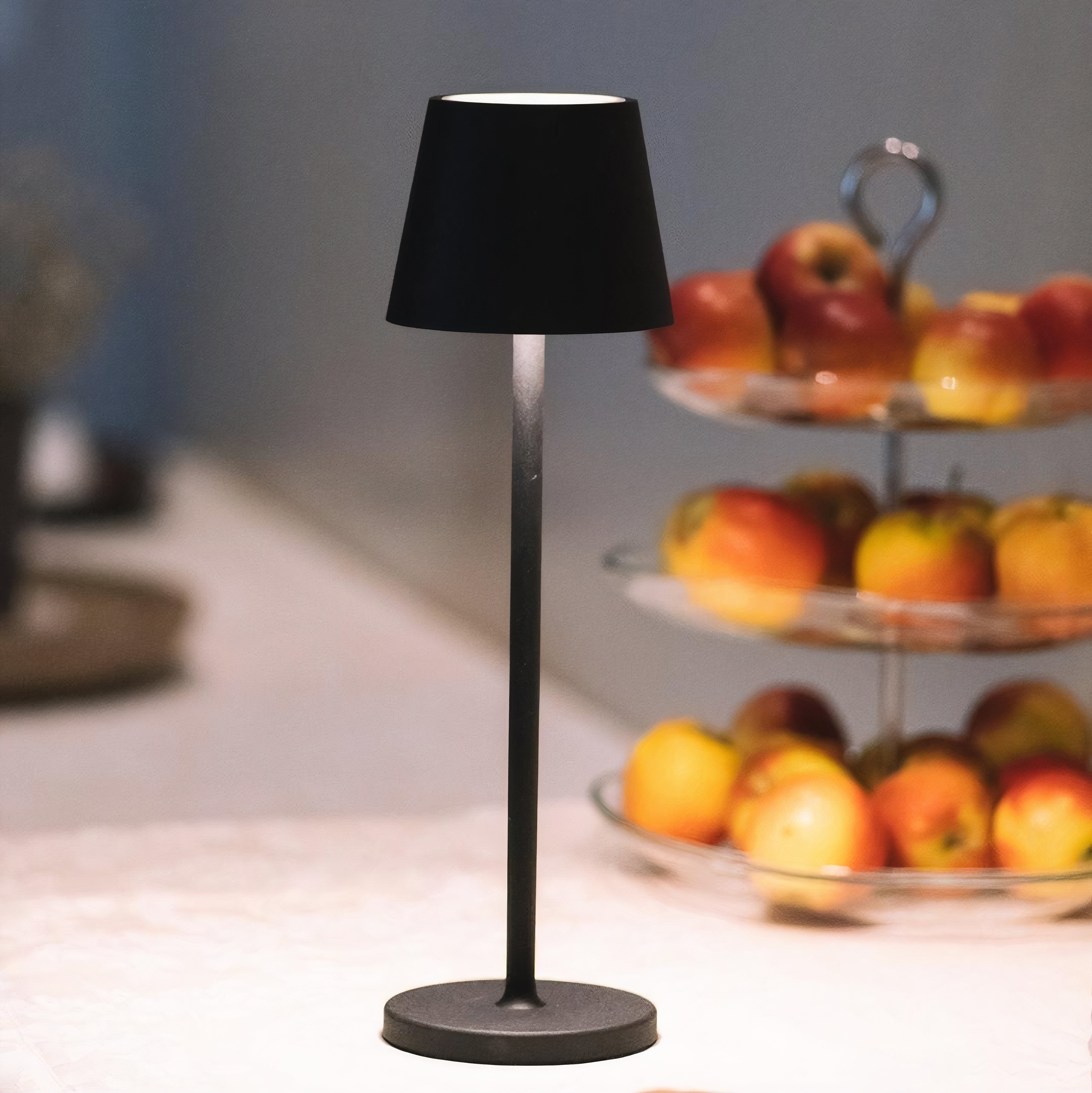 Wireless LED Table Lamp | Dimmable Metal Design, IP54 Rated