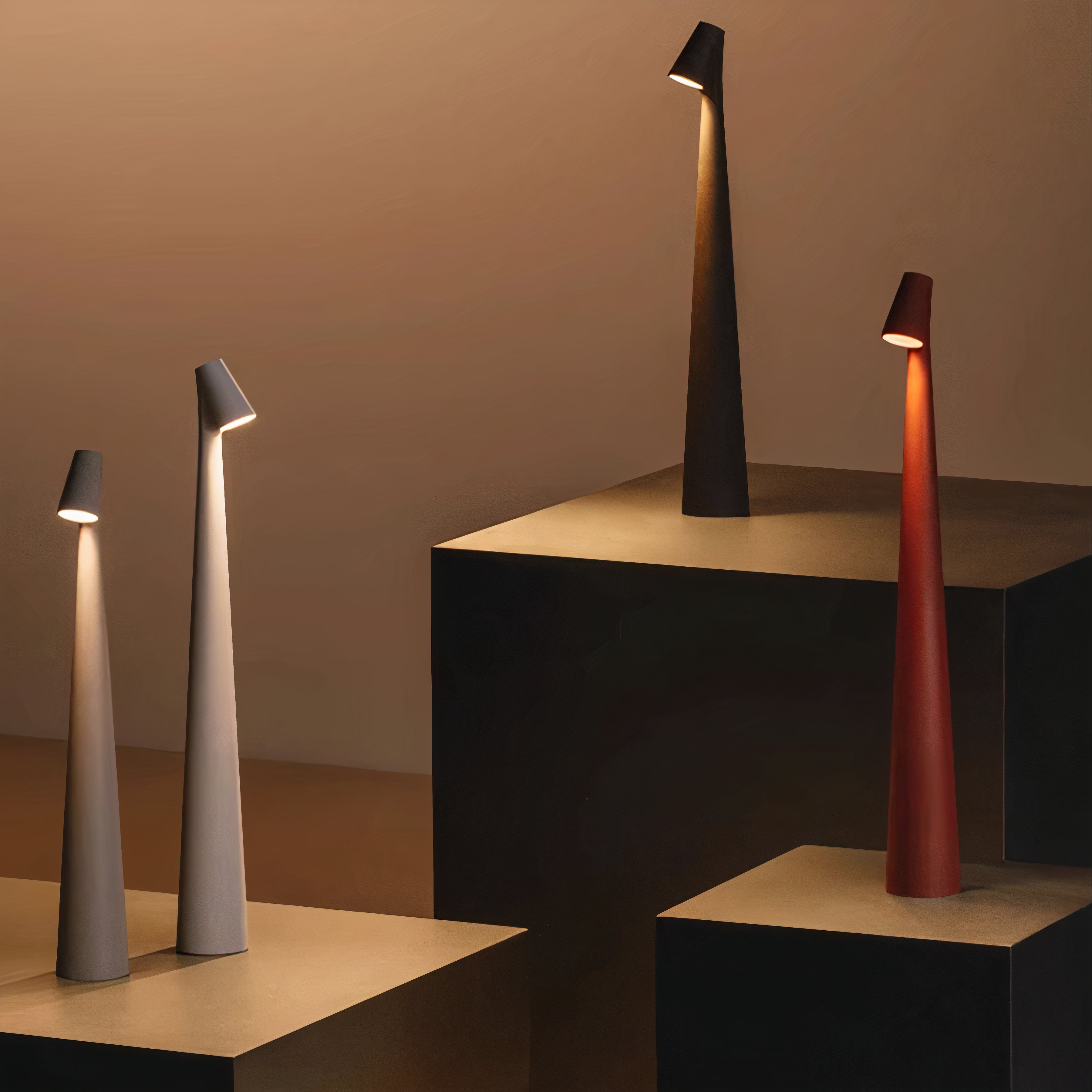 Wireless LED Table Lamp | Scandinavian Wood Design, Dimmable
