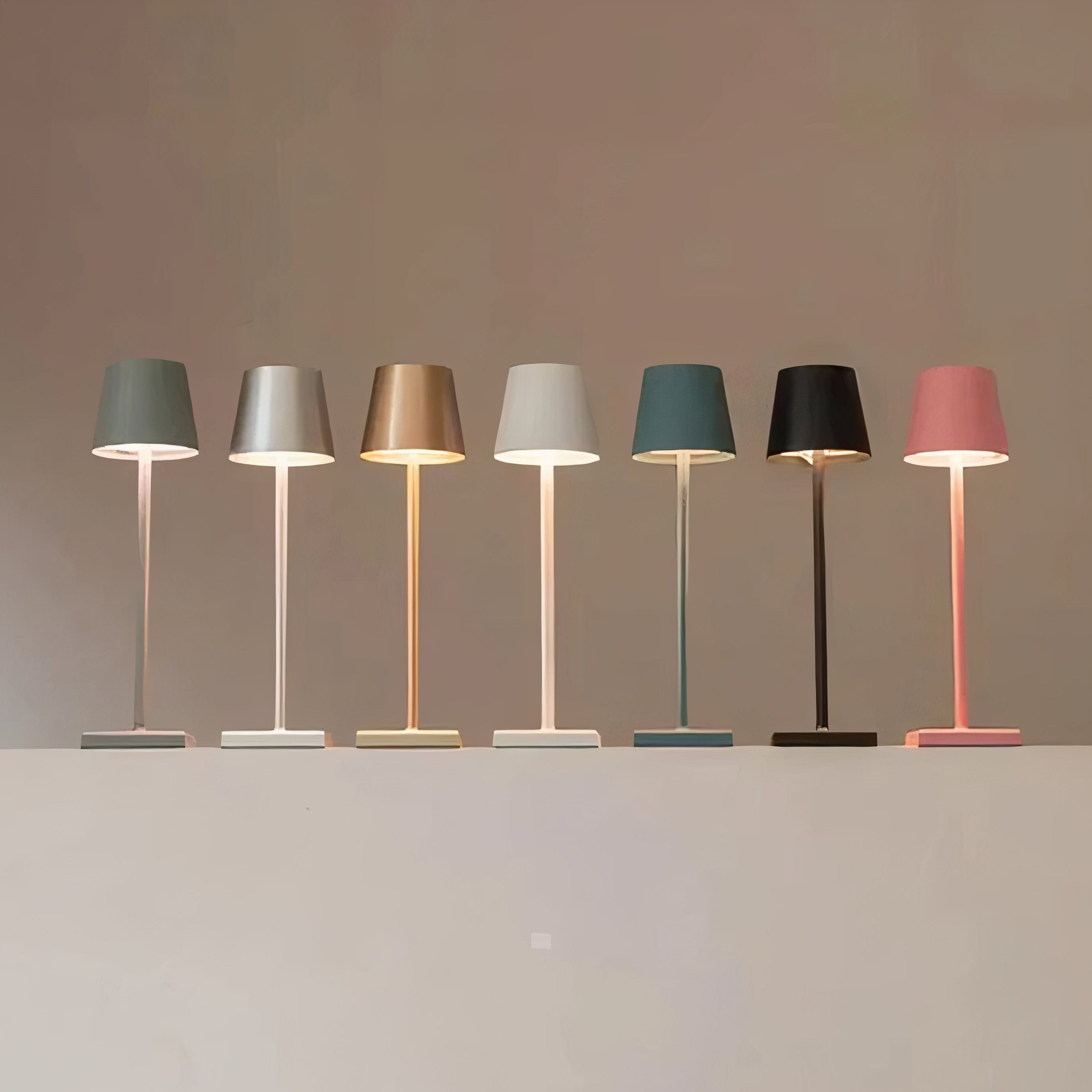 Scandinavian LED Table Lamp | Wireless, Dimmable, IP65 Aluminium