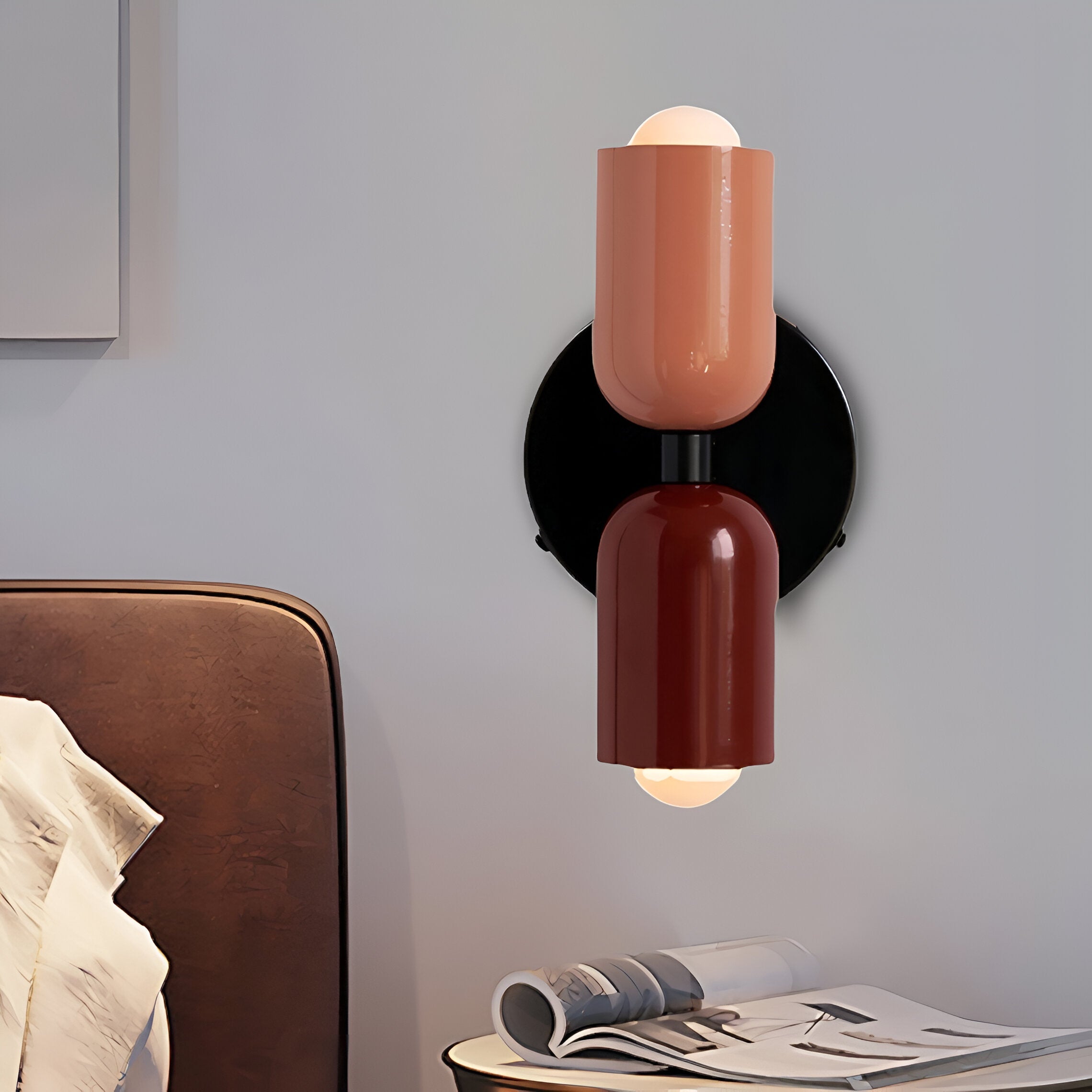 Double Head Iron Wall Sconce | Nordic Style, Up-Down Light