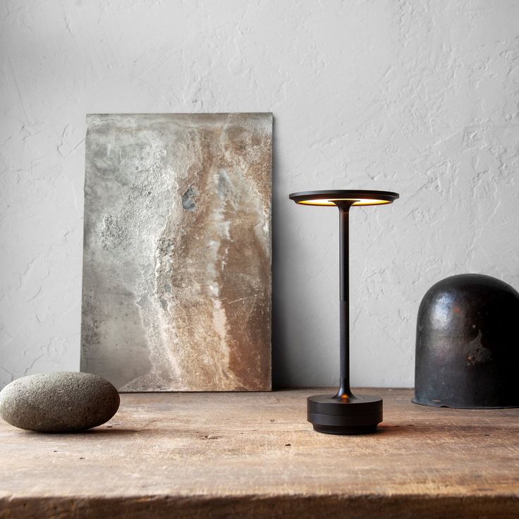 Wireless Dimmable Metal Table Lamp | Retro Style, USB Rechargeable