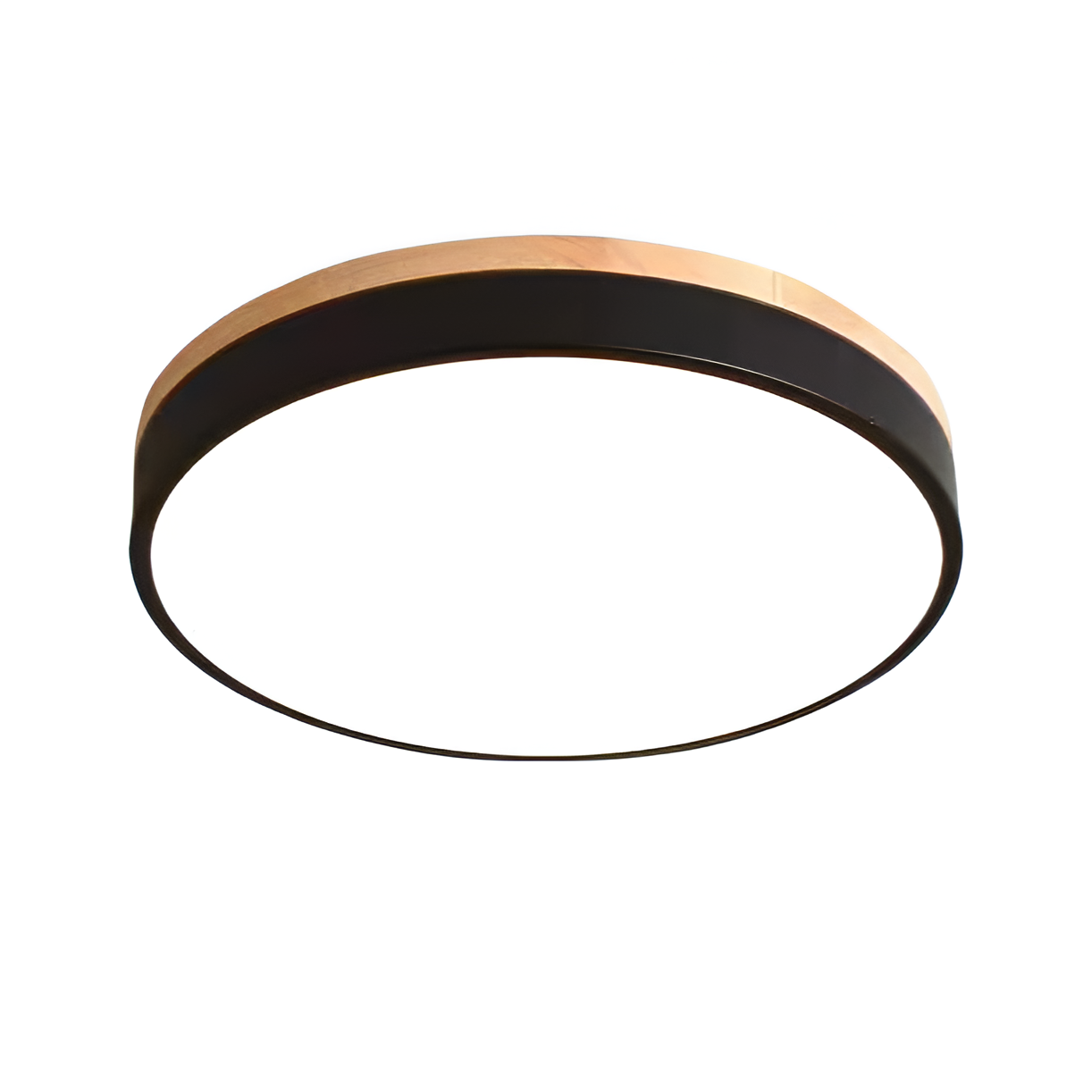 Round Flush Ceiling Light | Nordic Minimalist, Acrylic and Wood