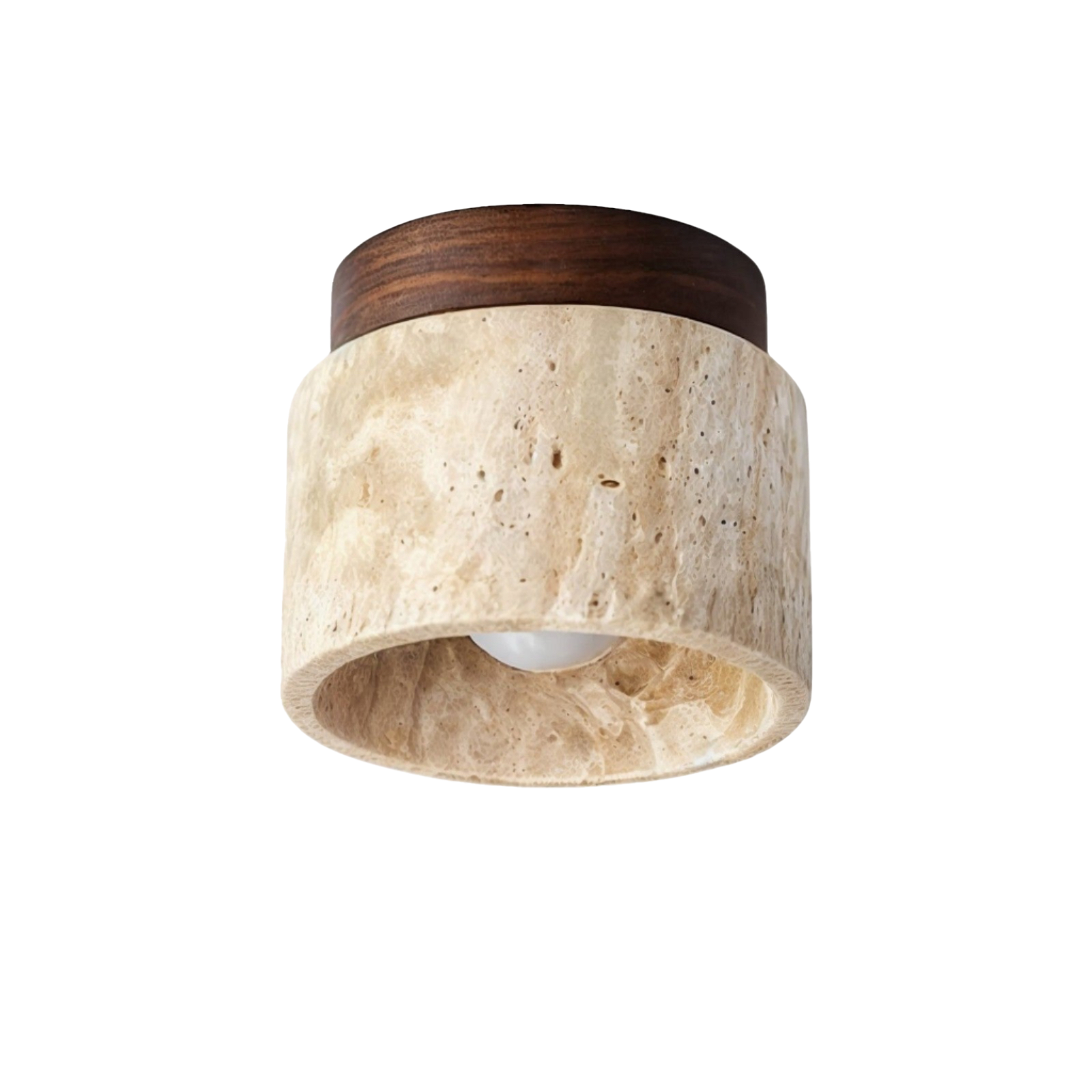 Wabi-Sabi Wood Ceiling Light | Japandi Style, E27
