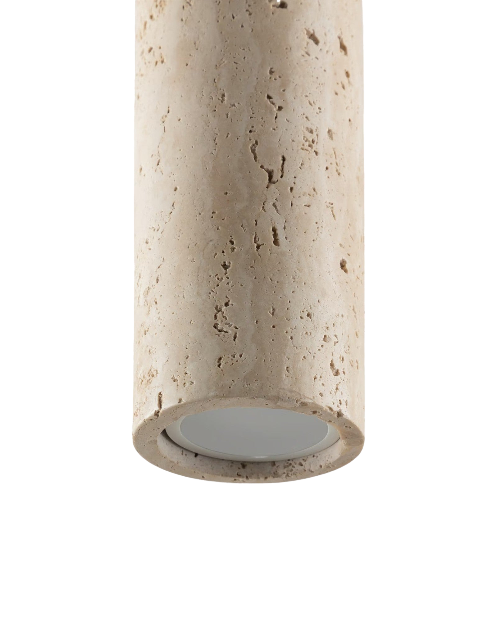 Travertine Stone Pendant Light | Wabi-Sabi, GU10, Adjustable Cable