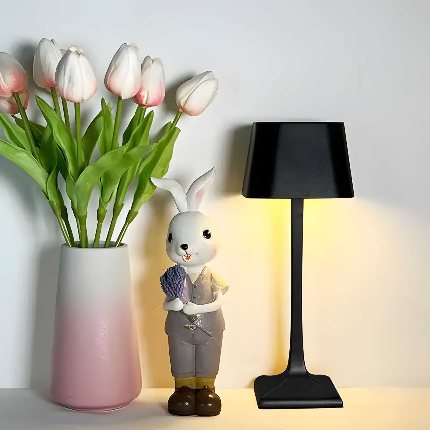 Cordless LED Table Lamp | Touch Dimmable, IP54 Aluminium