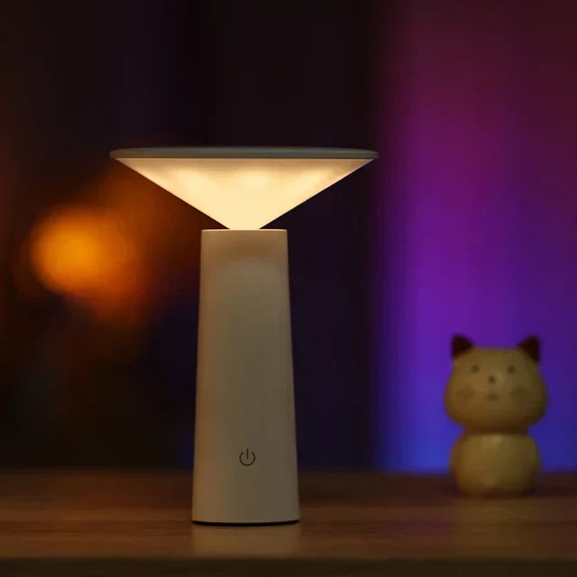 Wireless LED Table Lamp | 360° Adjustable, Dimmable, Rechargeable