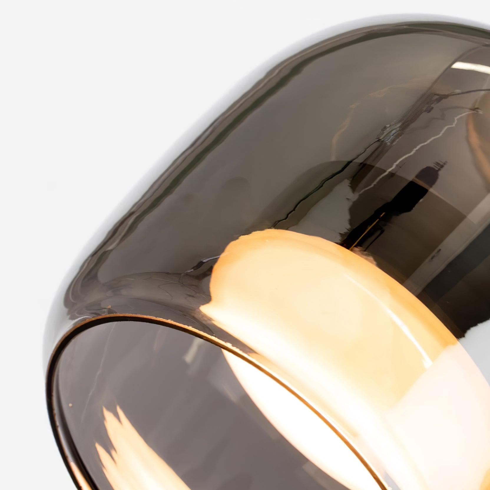 Smoked Glass Globe Pendant Light | Integrated LED, 3000K Warm White