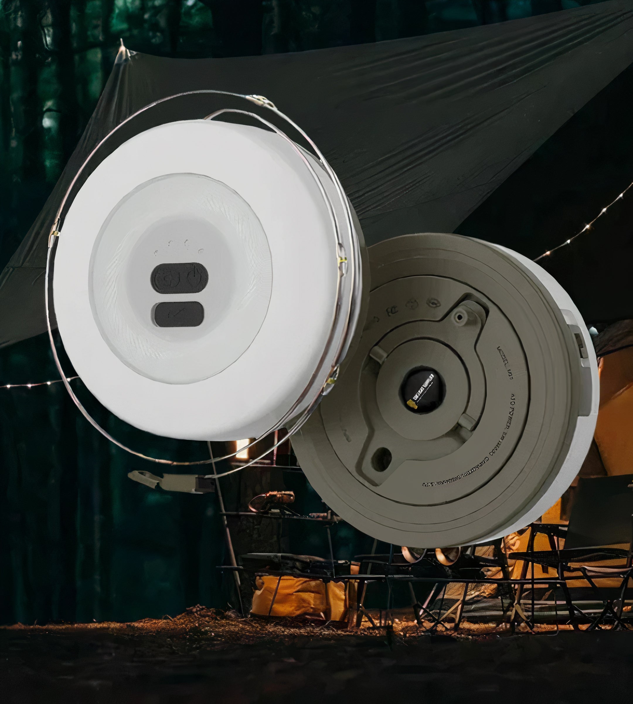 Retractable LED String Lights with Lantern | 2-in-1, USB-C Rechargeable