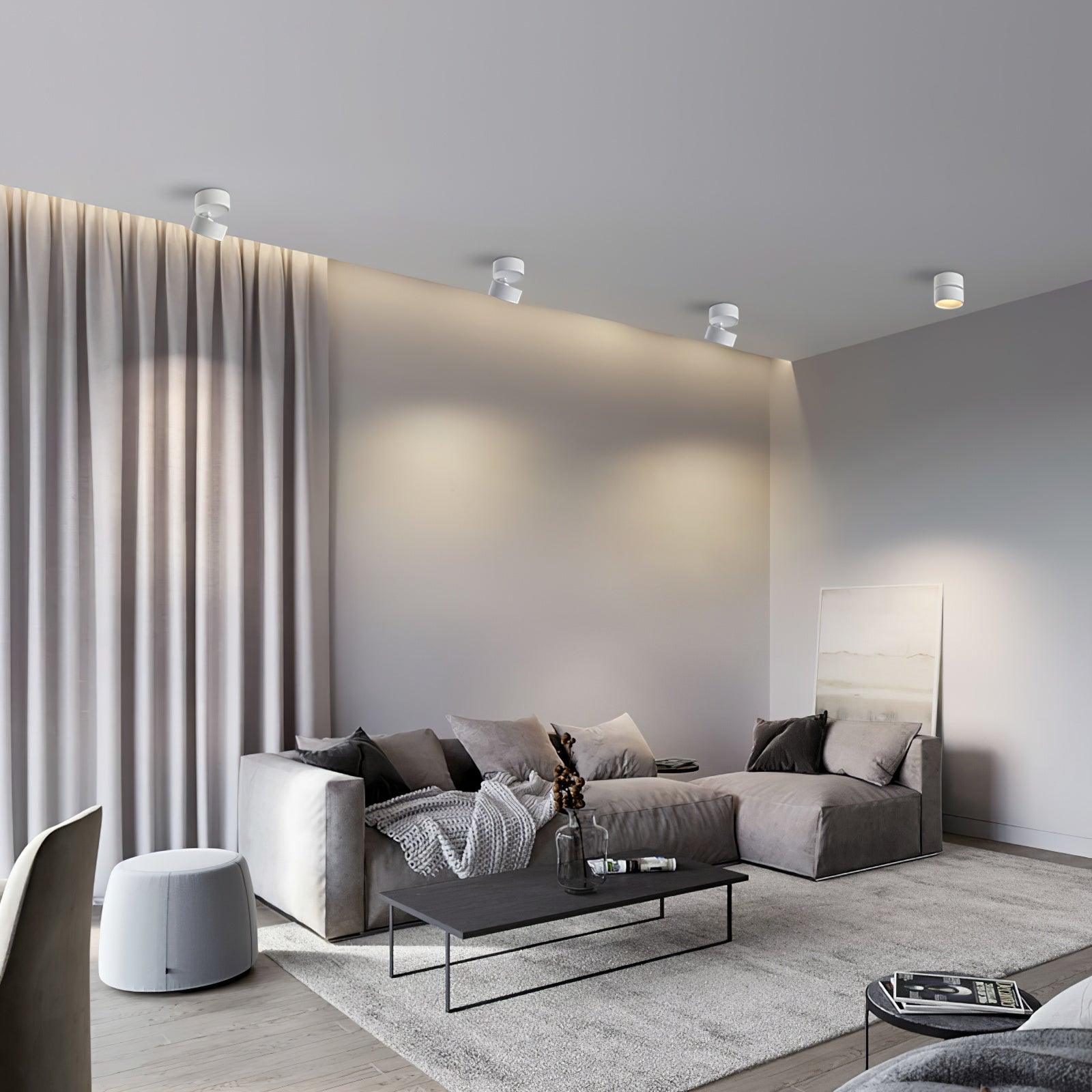 Adjustable LED Ceiling Spotlight | Surface Mount, 3000K Warm White